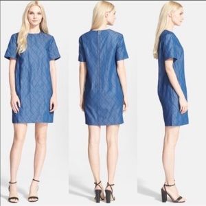 Kate Spade dress NY Quilted Blue Chambray Denim